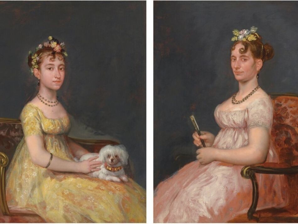Los retratos de Doña María Vicenta Barruso Valdés y Doña Leonora Antonia Valdés de Barruso, subastados recientemente