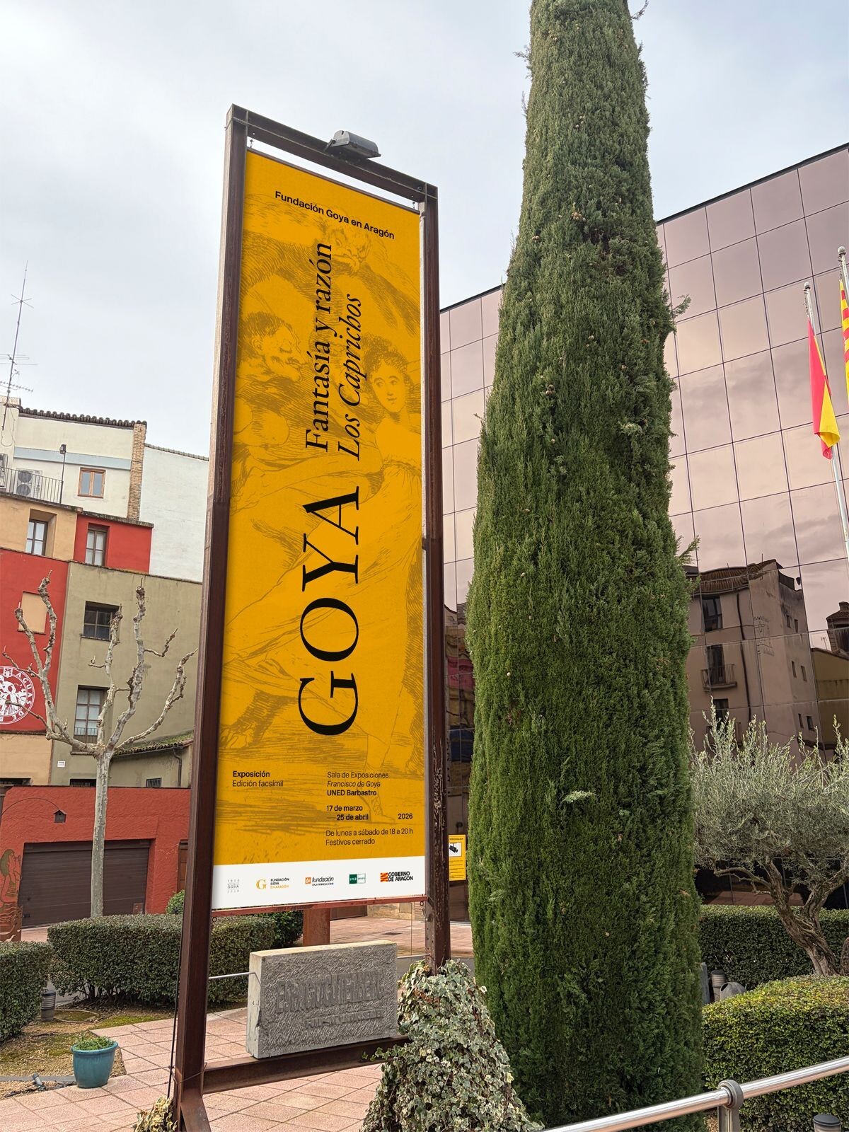 Cartel de la exposición en la sede de la UNED Barbastro