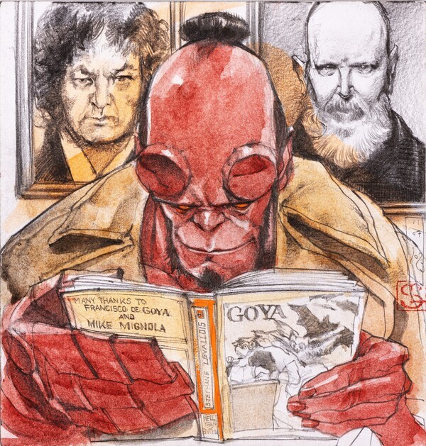 El universo Hellboy y Goya, cara a cara en el MEIAC