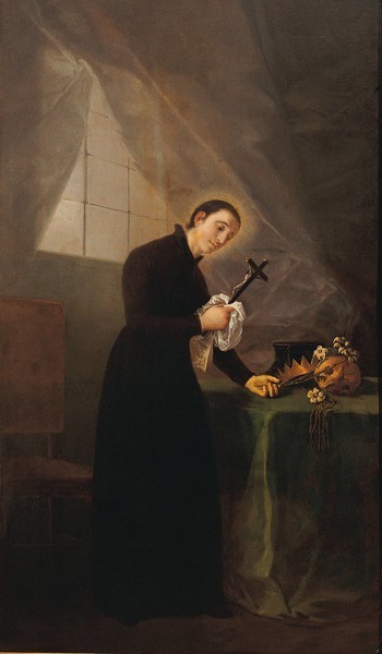 Saint Aloysius Gonzaga Meditating in his Study (San Luis Gonzaga meditando en su estudio)